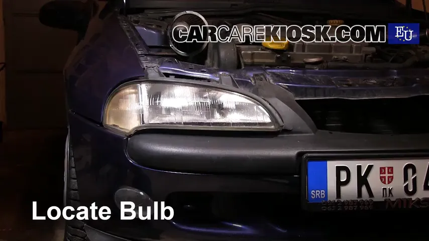 1999 Opel Tigra 1.4i 1.4L 4 Cyl. Lights Parking Light (replace bulb)